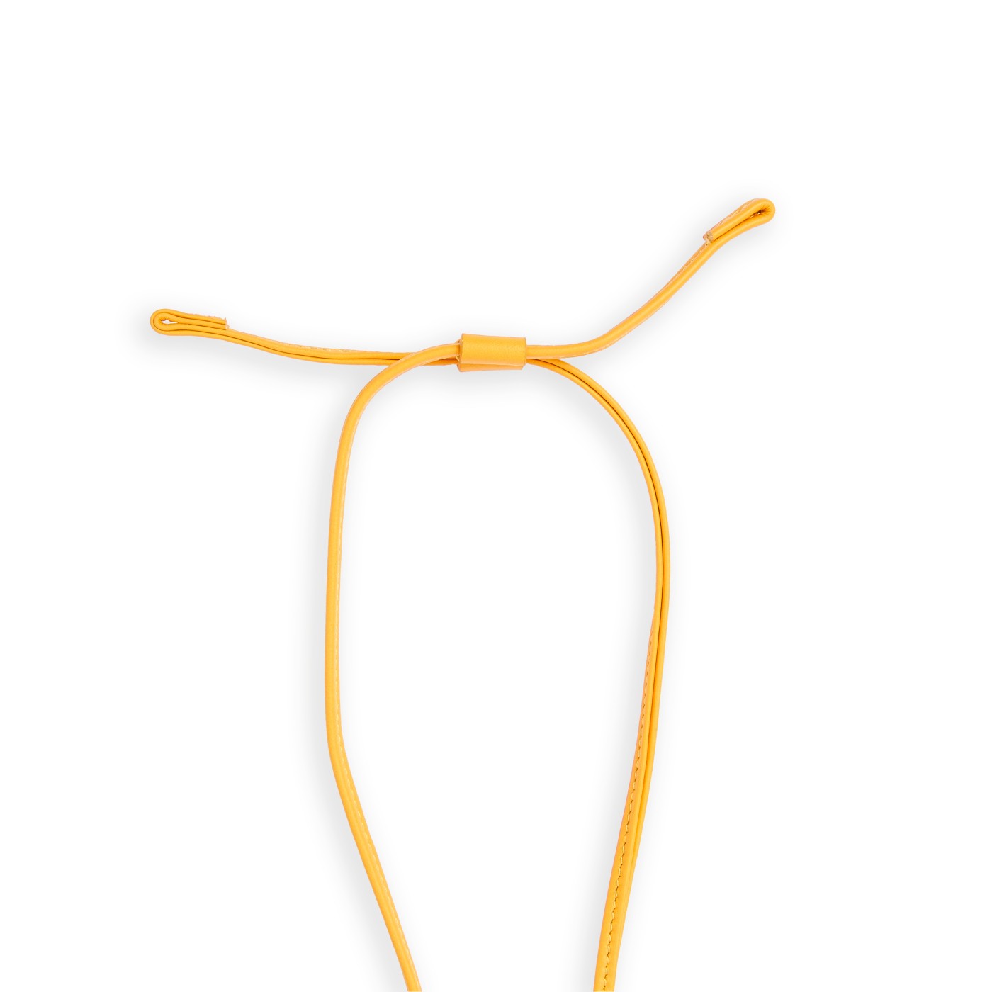 Carré Royal Porte-clés En Cuir Jaune