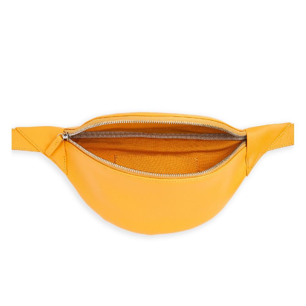 carré royal Sac-ceinture en cuir Jaune