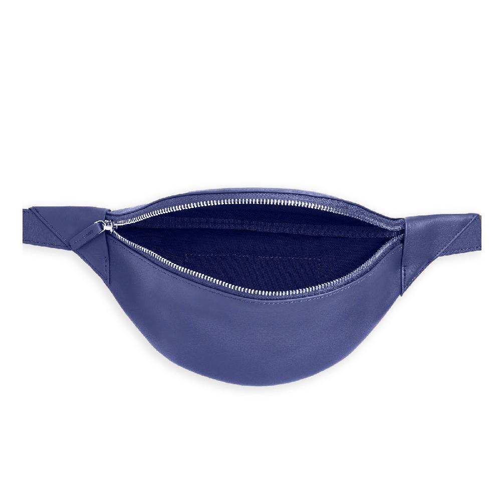 carré royal Sac-ceinture en cuir Marine