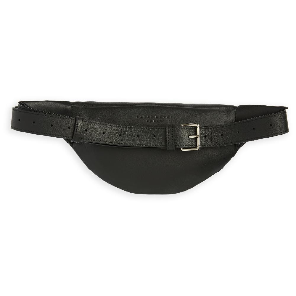 Carré Royal Sac-ceinture En Cuir Noir