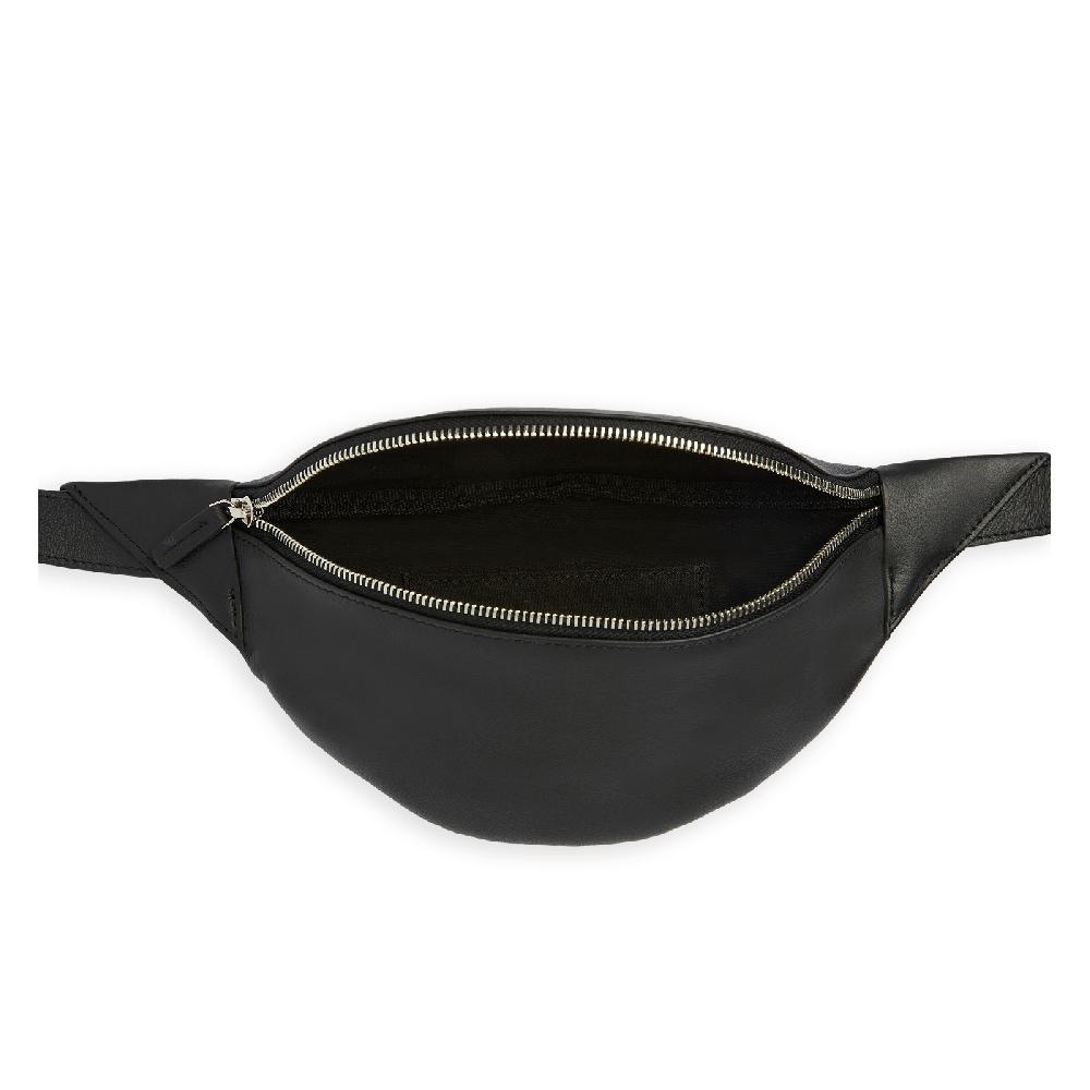 carré royal Sac-ceinture en cuir Noir