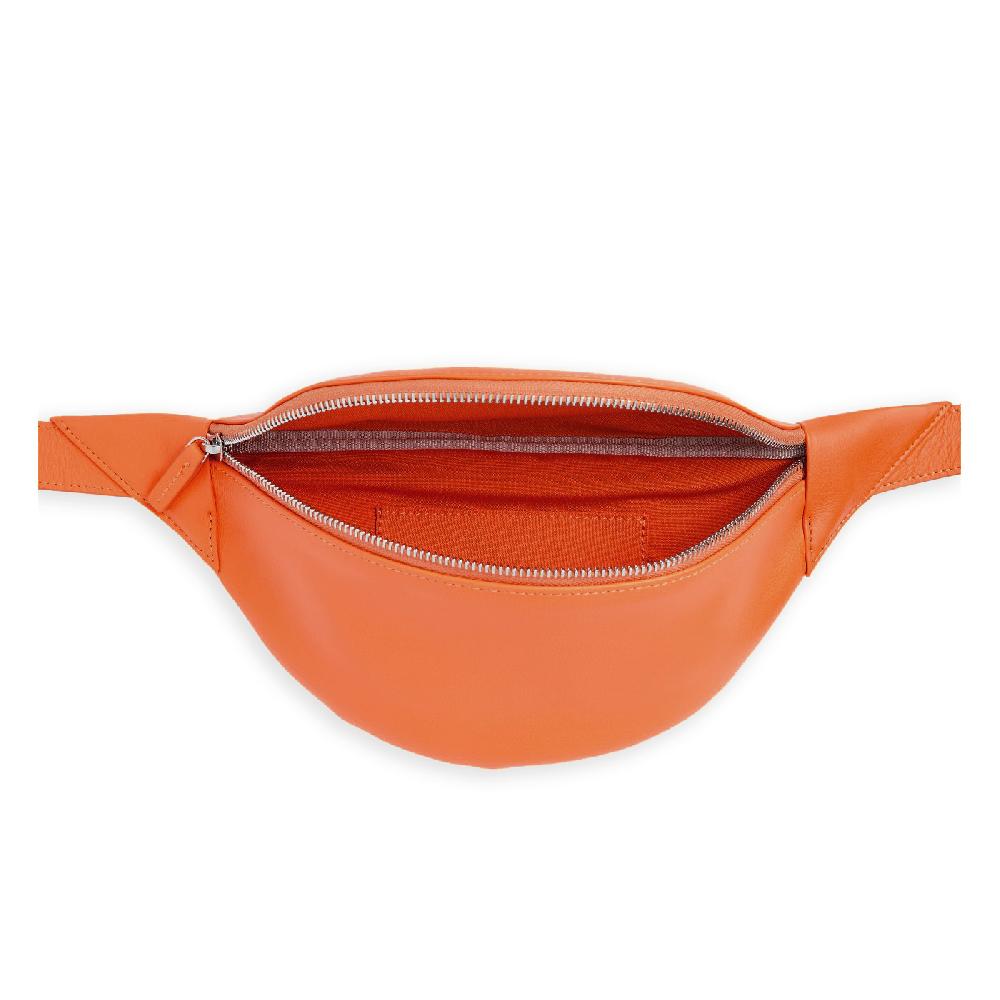 carré royal Sac-ceinture en cuir Orange