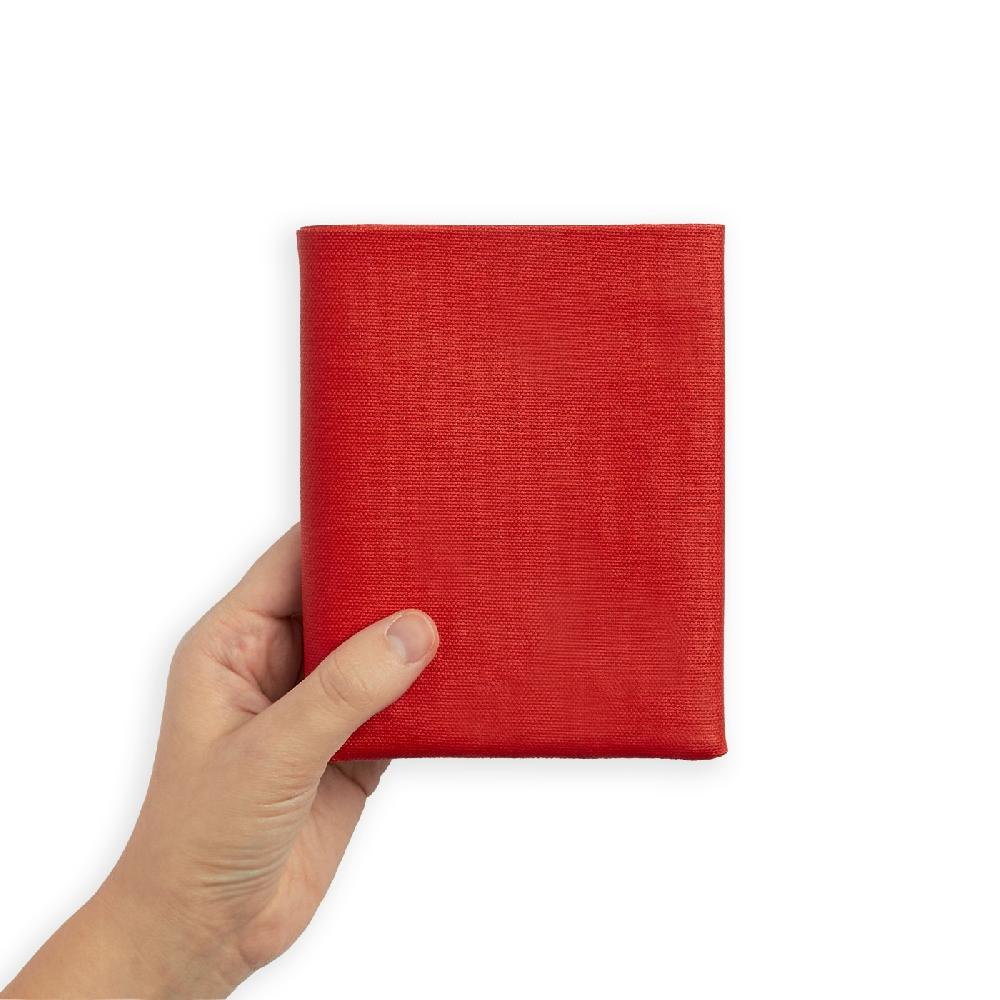 Carré Royal Grand Portefeuille En Toile Rouge Et Cuir Par Carré Royal