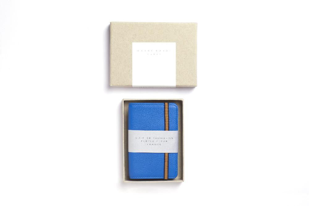 Carré Royal Porte-cartes Bleu-ciel Avec élastique De Carré Royal