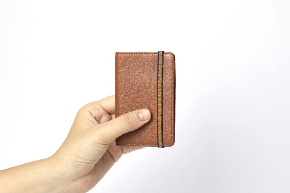Carré Royal Porte-cartes Gold Avec élastique De Carré Royal