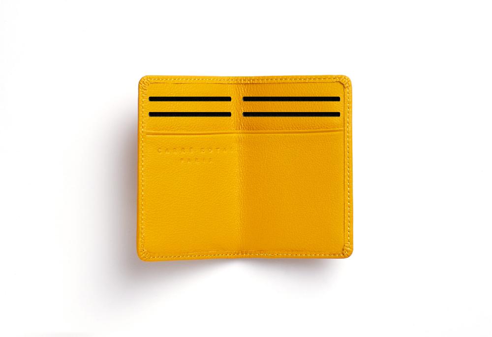 carré royal Porte-cartes Jaune avec élastique de Carré Royal