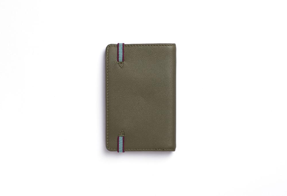 Carré Royal Porte-cartes Kaki Avec élastique De Carré Royal