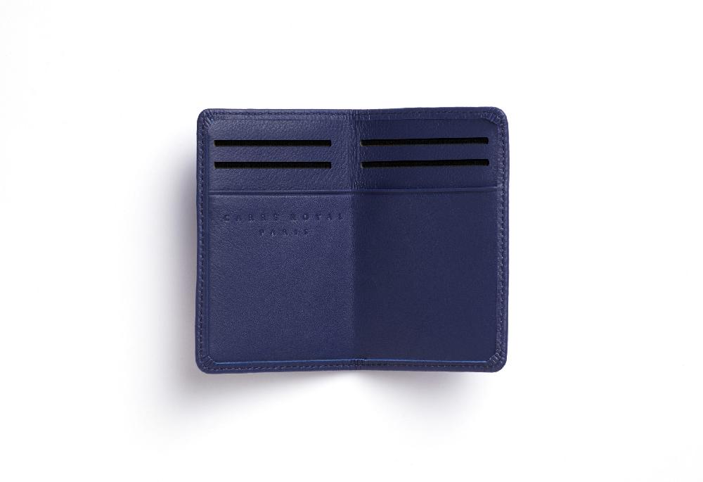 carré royal Porte-cartes Marine avec élastique de Carré Royal