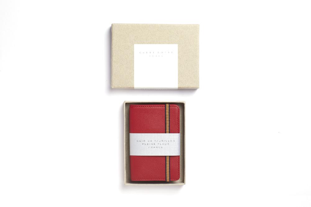 Carré Royal Porte-cartes Rouge Avec élastique De Carré Royal