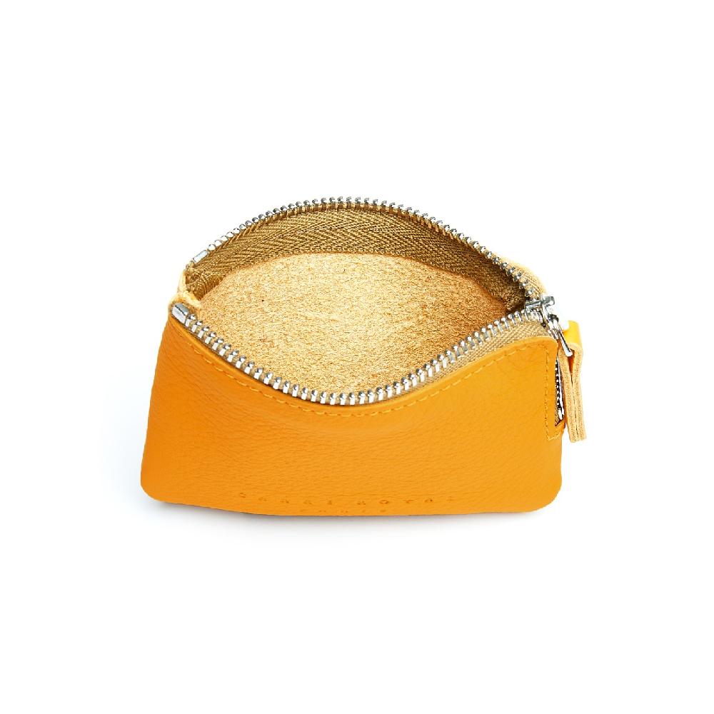 carré royal Porte-monnaie Jaune en Cuir - Carré Royal