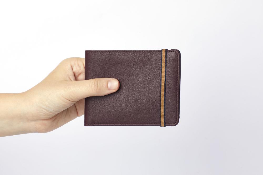 Carré Royal Portefeuille Bordeaux Avec élastique De Carré Royal