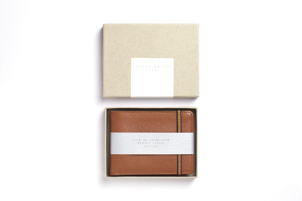 Carré Royal Portefeuille Gold Avec élastique De Carré Royal 11.5x8.5