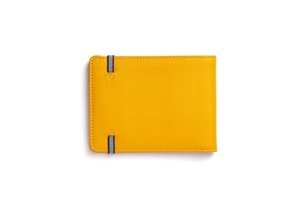 Carré Royal Portefeuille Jaune Avec élastique De Carré Royal 11.5x8.5