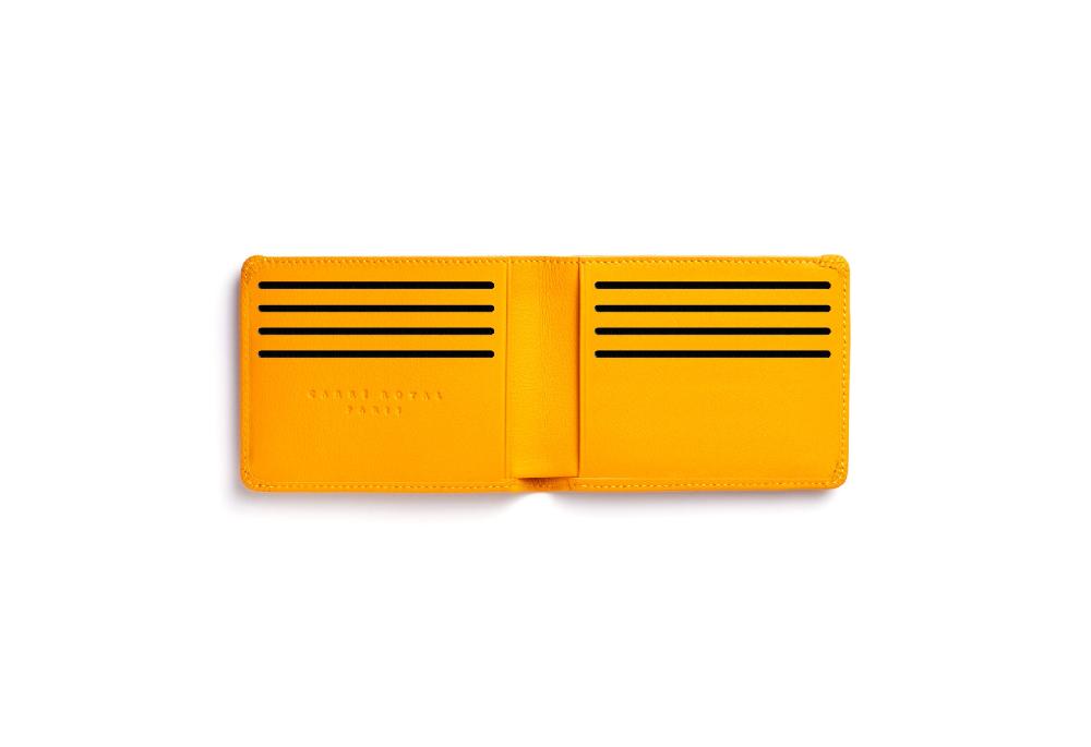 carré royal Portefeuille Jaune avec élastique de Carré Royal 11.5x8.5