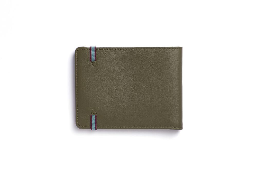 Carré Royal Portefeuille Kaki Avec élastique De Carré Royal 11.5x8.5