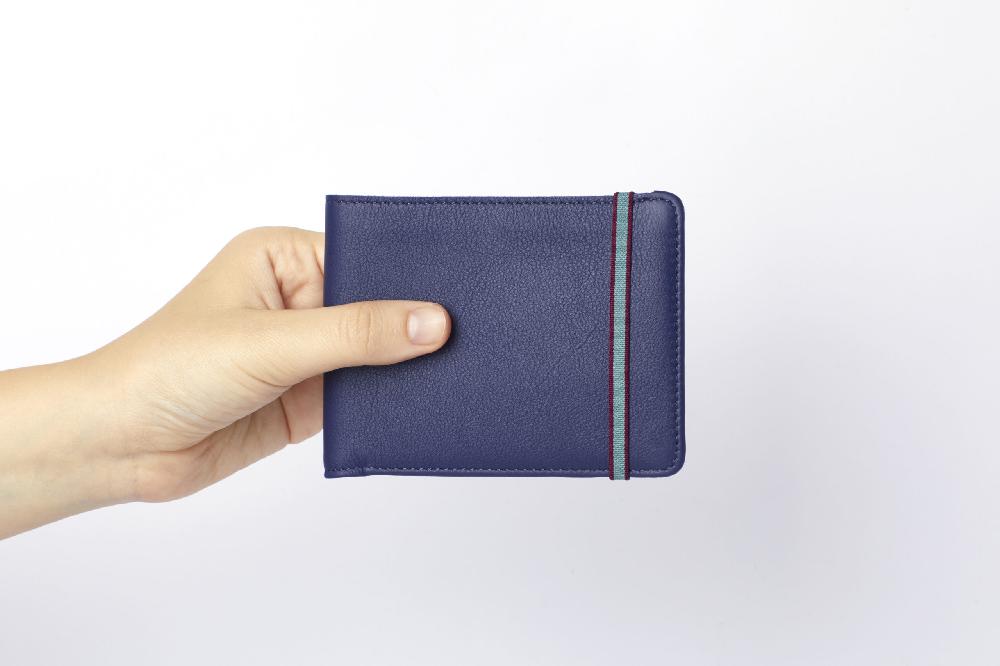 Carré Royal Portefeuille Marine Avec élastique De Carré Royal