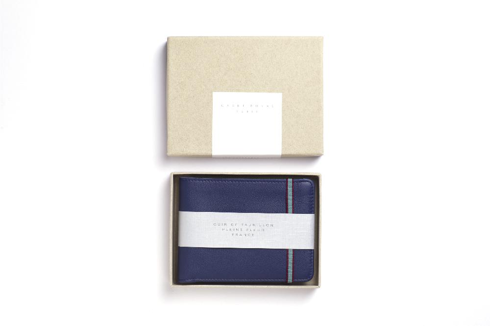 Carré Royal Portefeuille Marine Avec élastique De Carré Royal