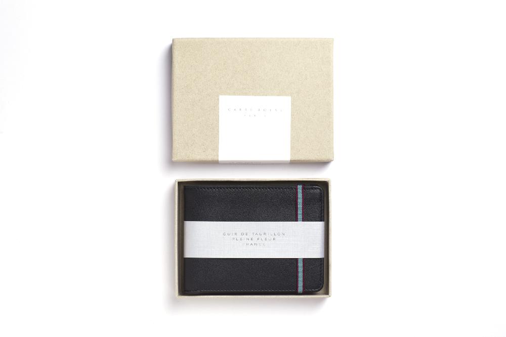 Carré Royal Portefeuille Noir Avec élastique De Carré Royal 11.5x8.5