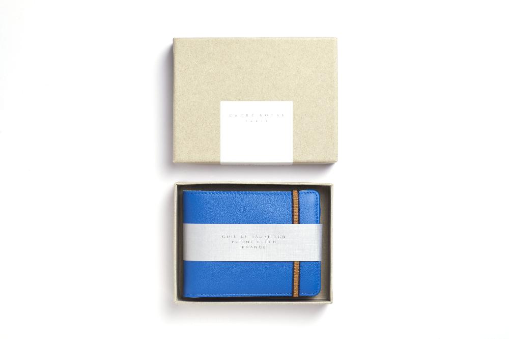 Carré Royal Portefeuille-portemonnaie Bleu-ciel Avec élastique De Carré Royal