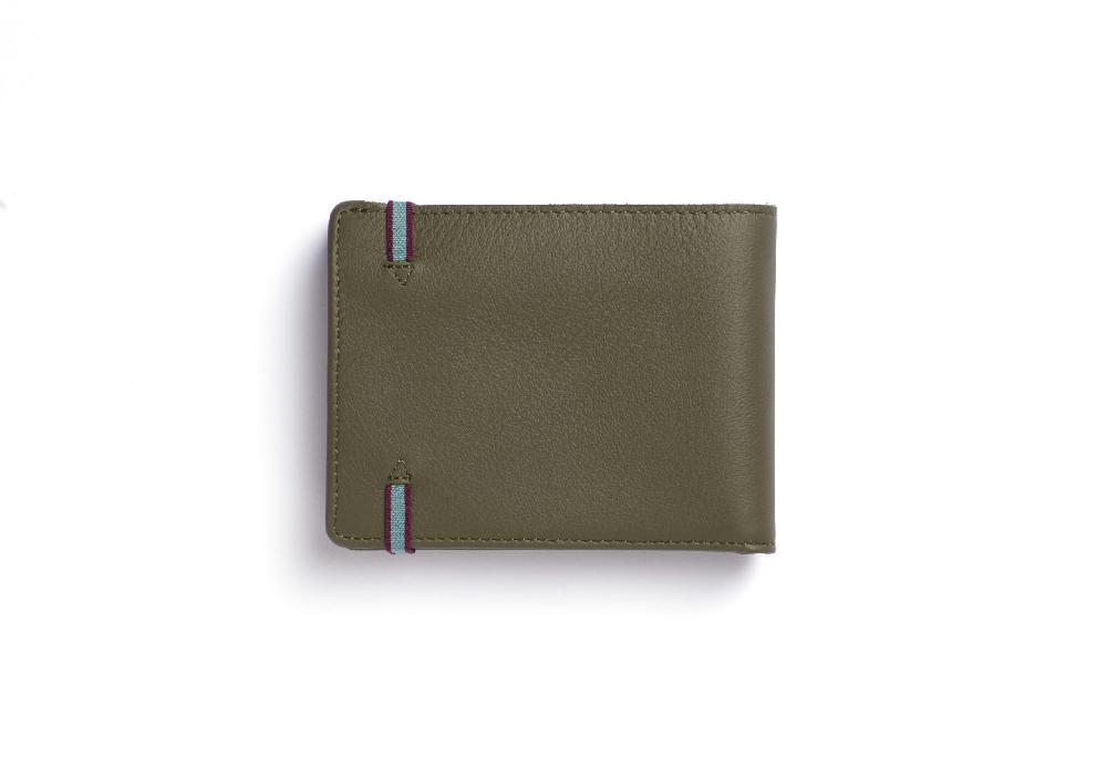 Carré Royal Portefeuille-portemonnaie Kaki Avec élastique De Carré Royal