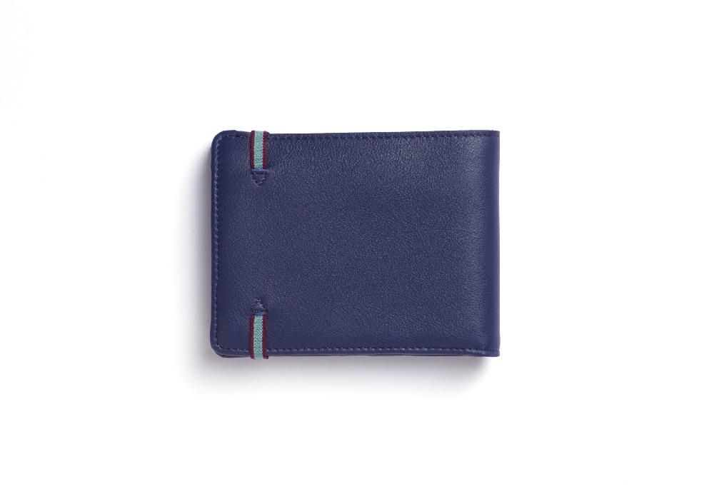 Carré Royal Portefeuille-portemonnaie Marine Avec élastique De Carré Royal