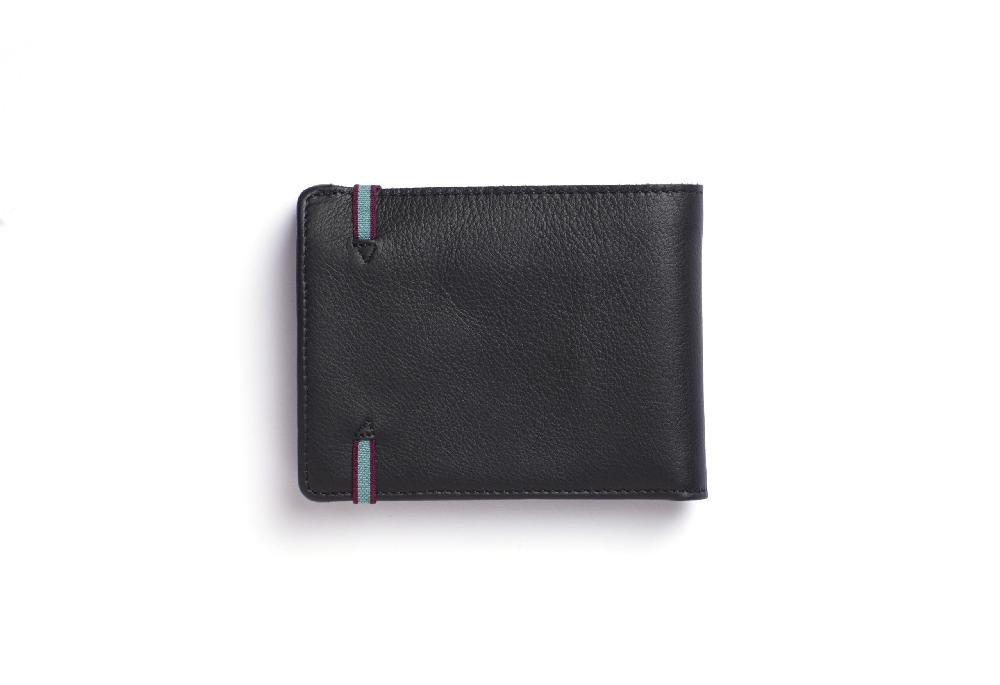 Carré Royal Portefeuille-portemonnaie-portemonnaie Noir Avec élastique De Carré Royal