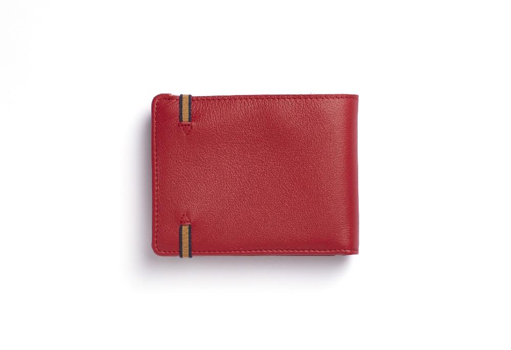 Carré Royal Portefeuille-portemonnaie Rouge Avec élastique De Carré Royal