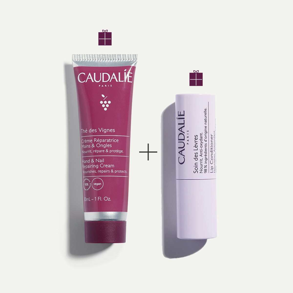 Caudalie Duo Gourmand Mains & Lèvres Thé Des Vignes
