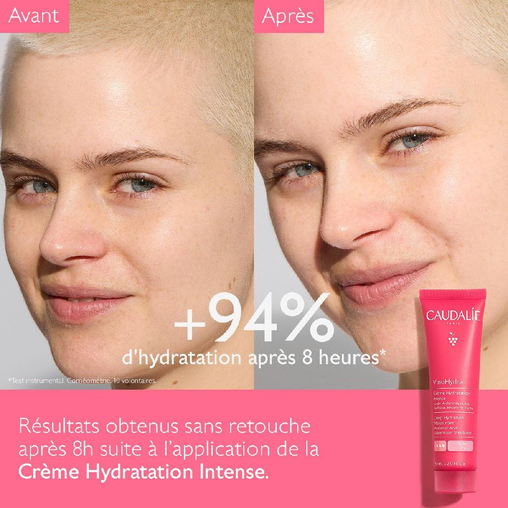 Caudalie Crème Hydratante Visage Peau Sèche - VinoHydra