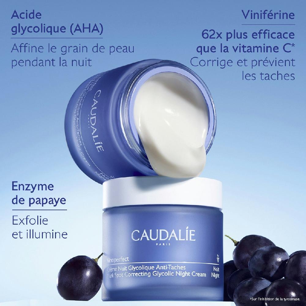 Caudalie Crème Nuit Glycolique Anti-Taches Vinoperfect