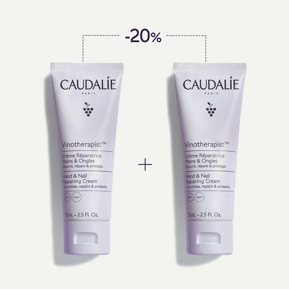 caudalie Duo Crème Réparatrice Mains et Ongles Vinotherapist™