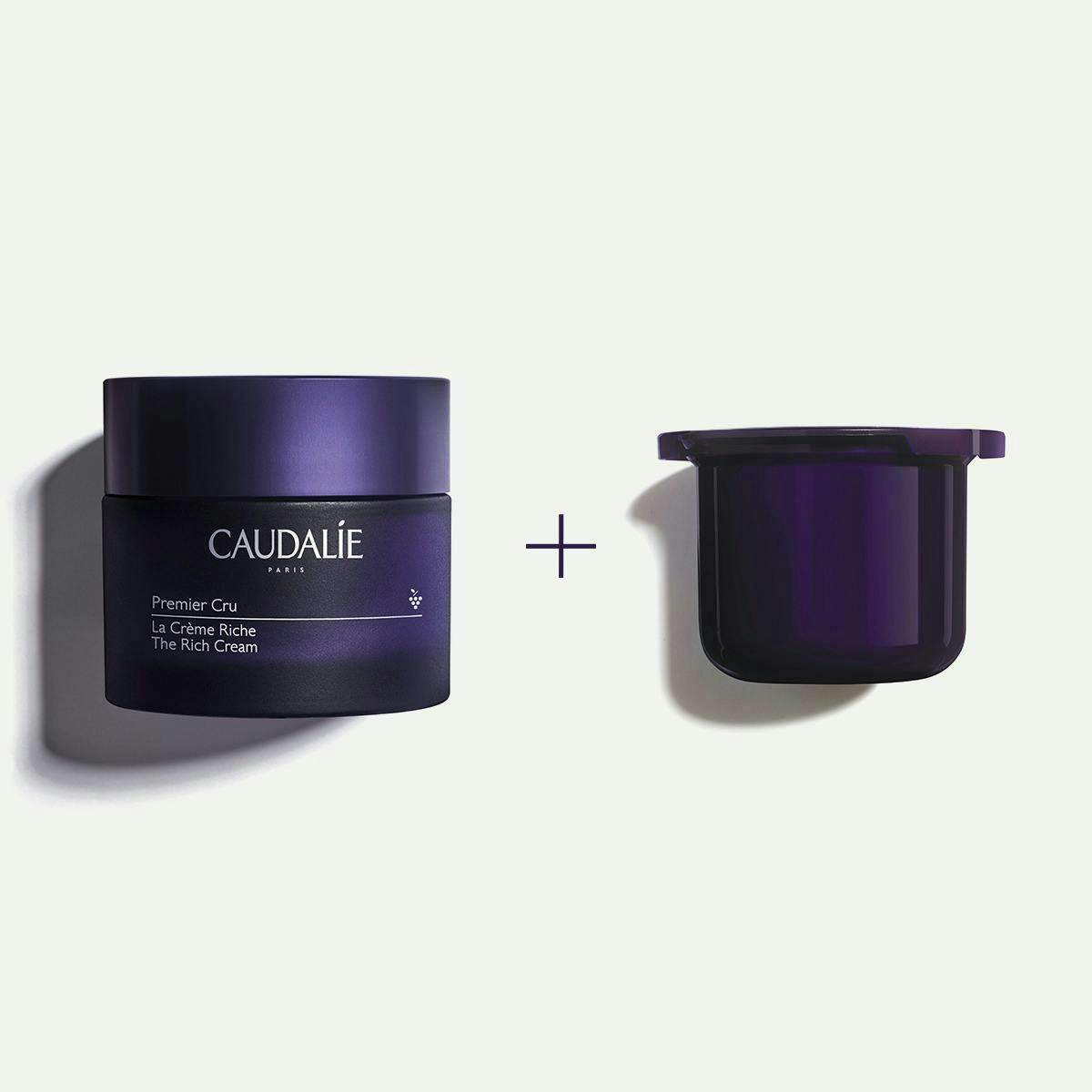 caudalie Duo La Crème Riche Premier Cru & sa recharge