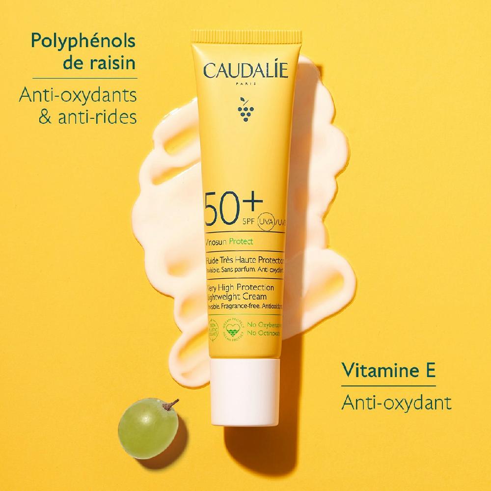 Caudalie Fluide SPF50+ Visage Haute Protection - Vinosun