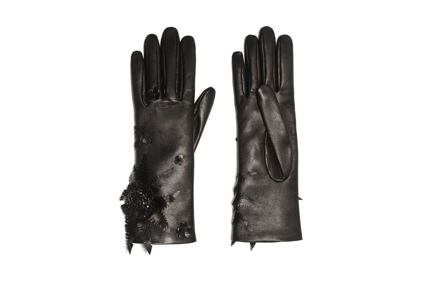 causse Gants Cuir Femme - Jackie Fleuri - Fait en France