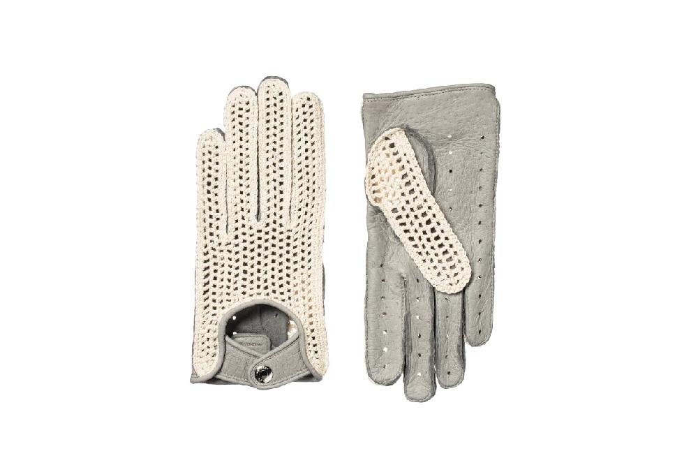 causse Gants de Conduite Pécari Femme - Rider Crochet