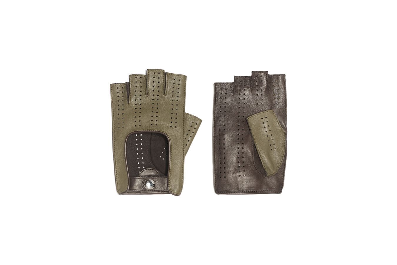 causse Mitaines de Conduite Femme - Bolide Bicolore - Olive