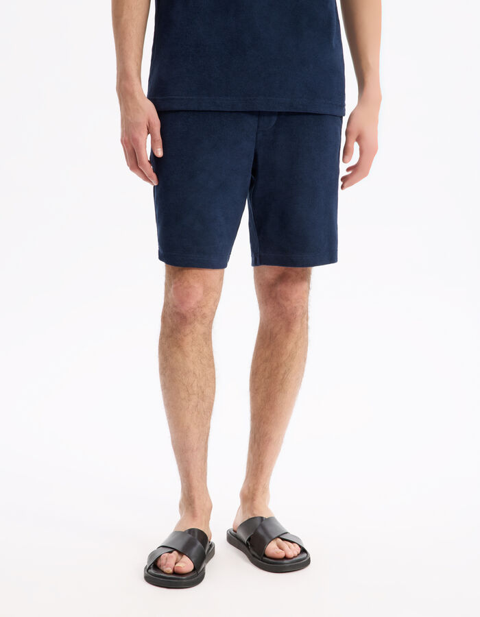 Celio Bermuda 100% Coton - Marine