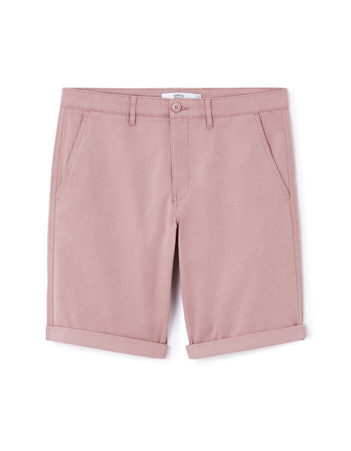 celio Bermuda 100% coton stretch - rose