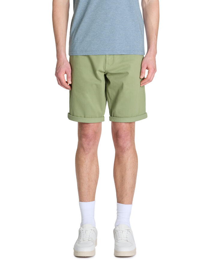 Celio Bermuda 100% Coton Stretch - Vert