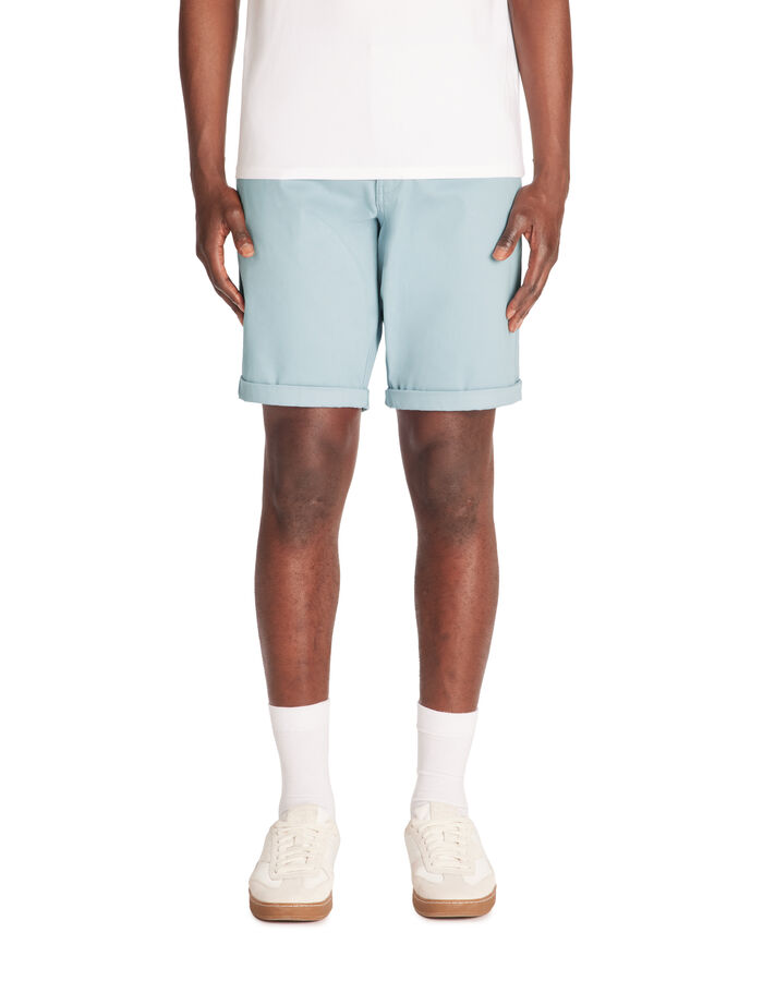 Celio Bermuda Chino En Coton Stretch - Bleu Ciel
