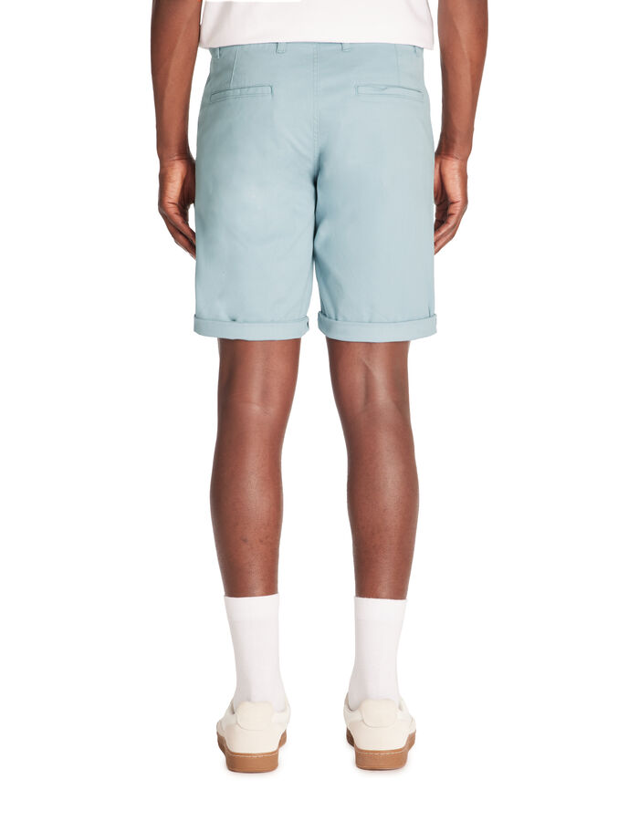 Celio Bermuda Chino En Coton Stretch - Bleu Ciel