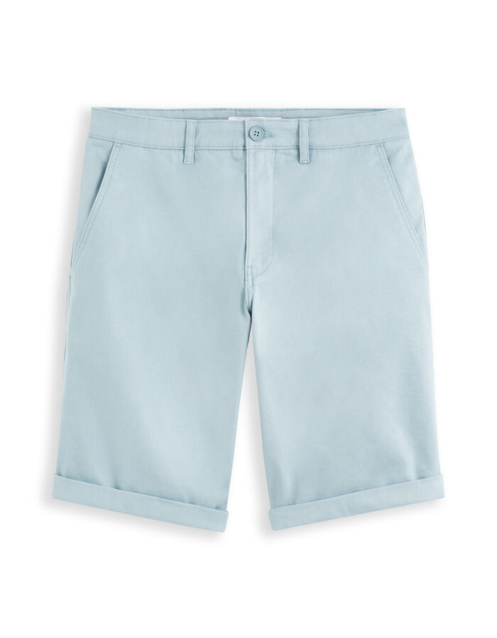celio Bermuda chino en coton stretch - bleu ciel