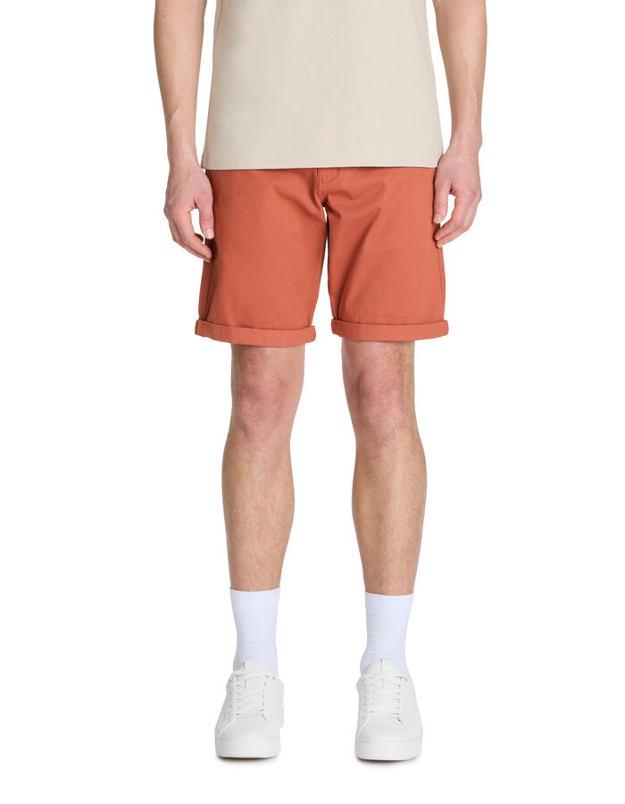 Celio Bermuda Coton Stretch - Terracotta
