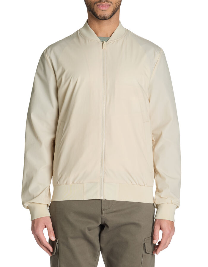 Celio Bomber Col Bomber - écru