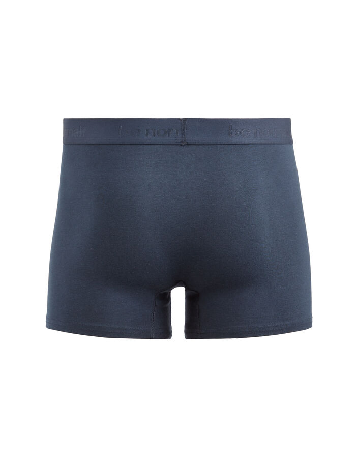 Celio Boxer En Coton Stretch Uni - Marine