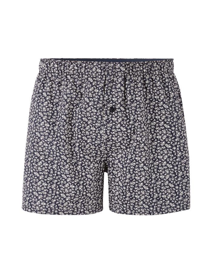 Celio Caleçon 100% Coton Floral - Marine
