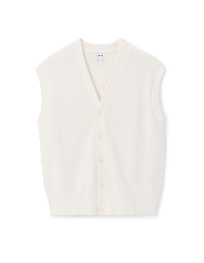 celio Cardigan 100% coton - beige