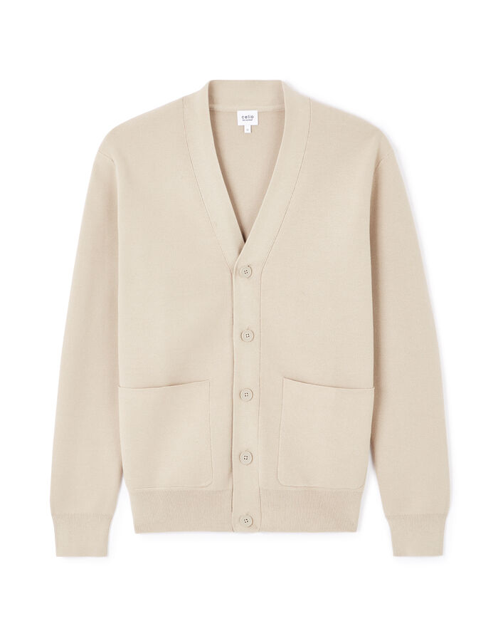 celio Cardigan coton mélangé - taupe