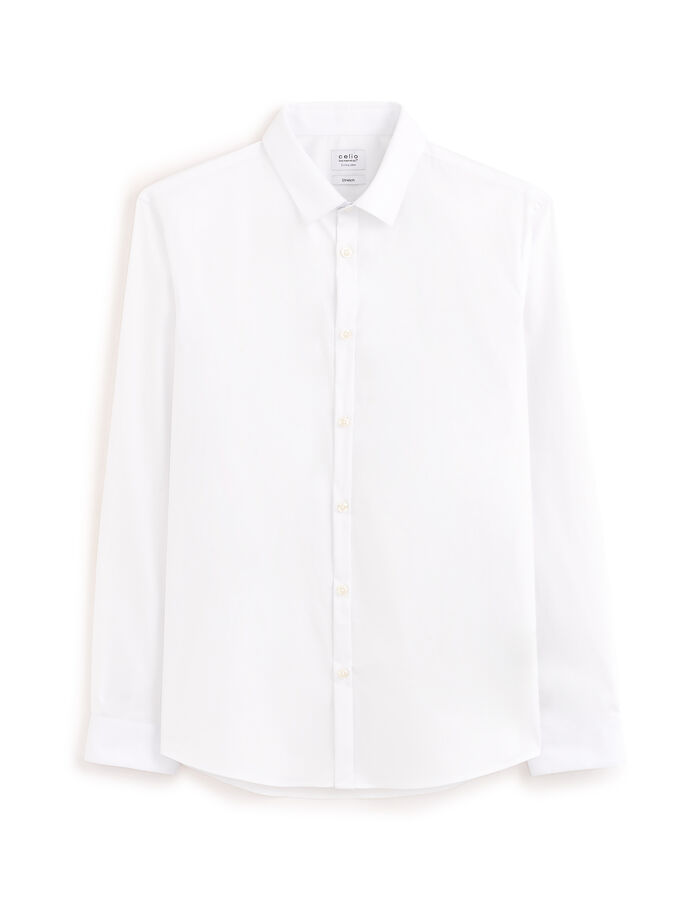 celio Chemise extra slim coton stretch - blanc