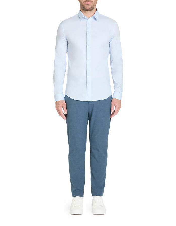Celio Chemise Extra Slim Coton Stretch - Bleu Clair